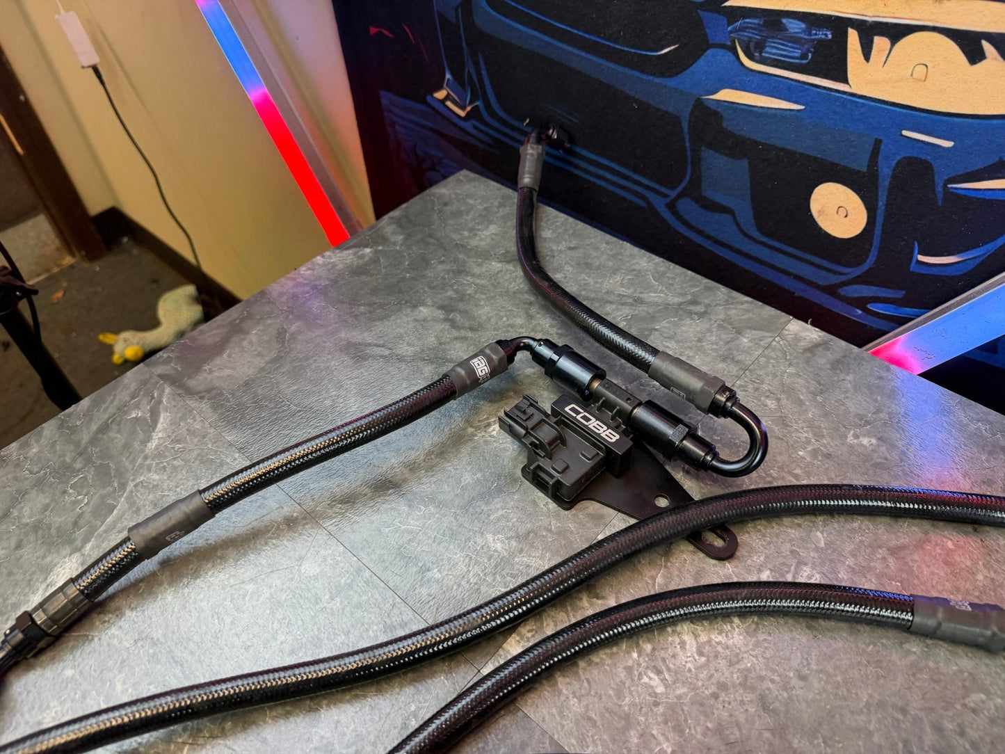 COBB next gen flex fuel kit 08-21 Subaru STi areomotive FPR iag PTFE lines & billet rails “ stage 2 “