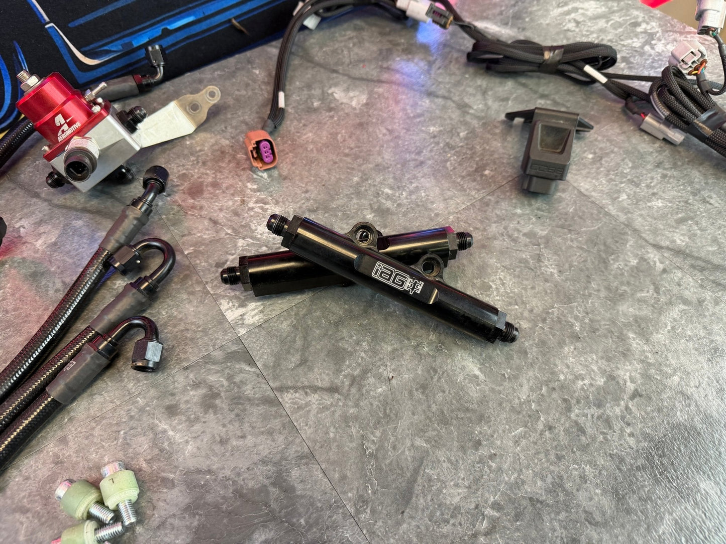 COBB next gen flex fuel kit 08-21 Subaru STi areomotive FPR iag PTFE lines & billet rails “ stage 2 “
