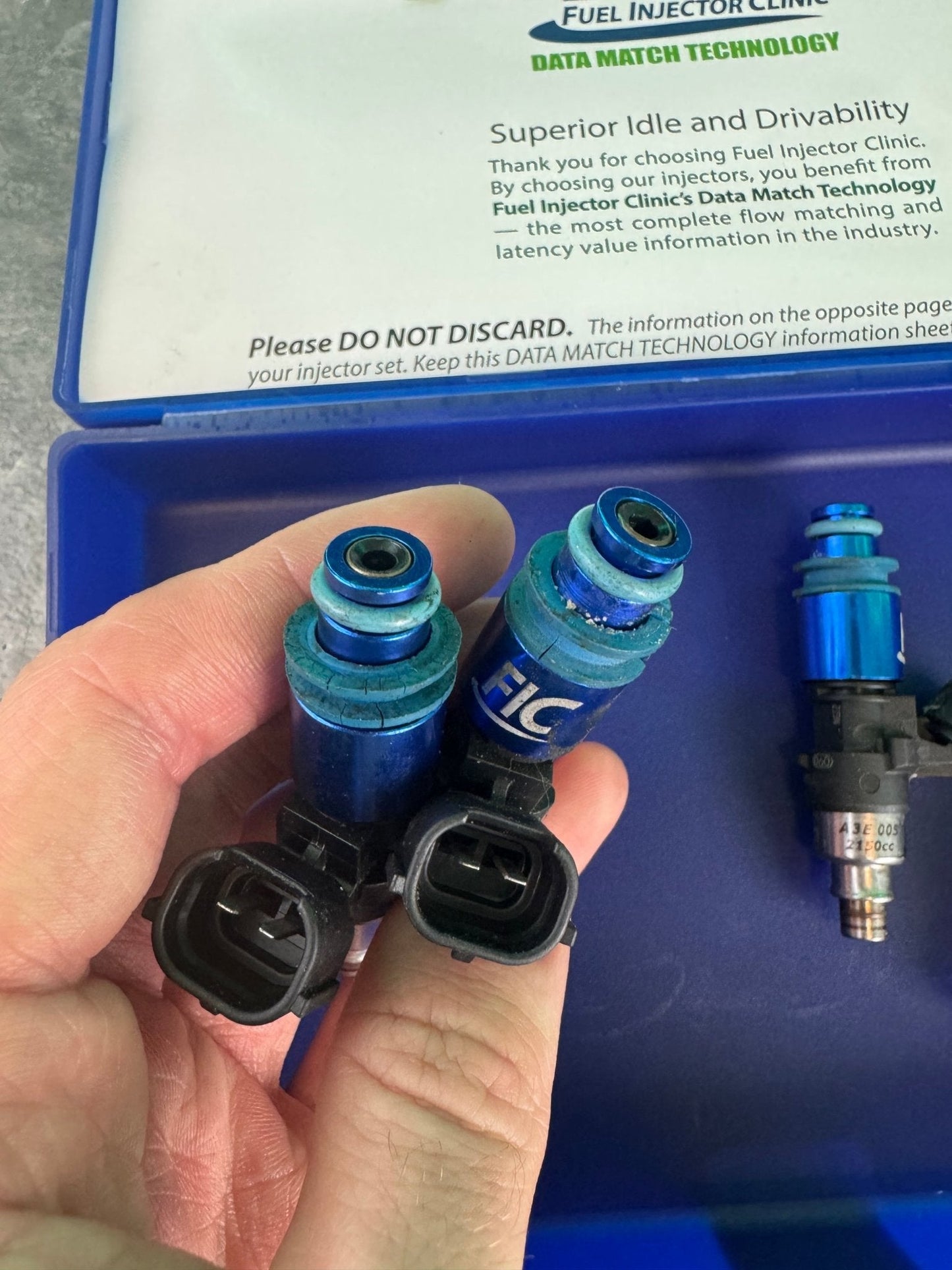 FIC 2150 Top Feed Fuel Injectors x4 Subaru WRX STi Flex Fuel e85 Ethanol