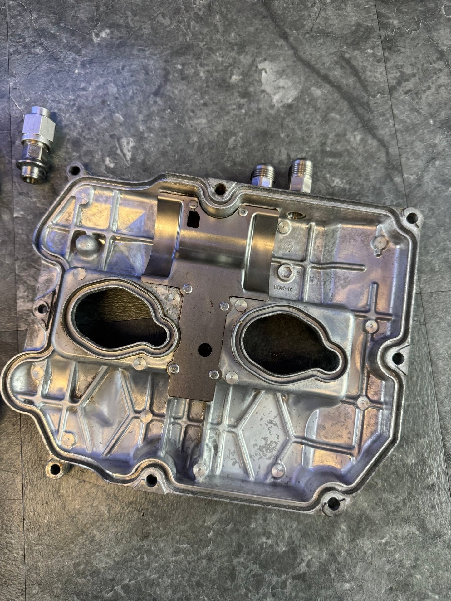 2004-2021 Subaru WRX STi OEM Valve Covers With IAG Stainless Steel AN Breather Ports Kit PAIR