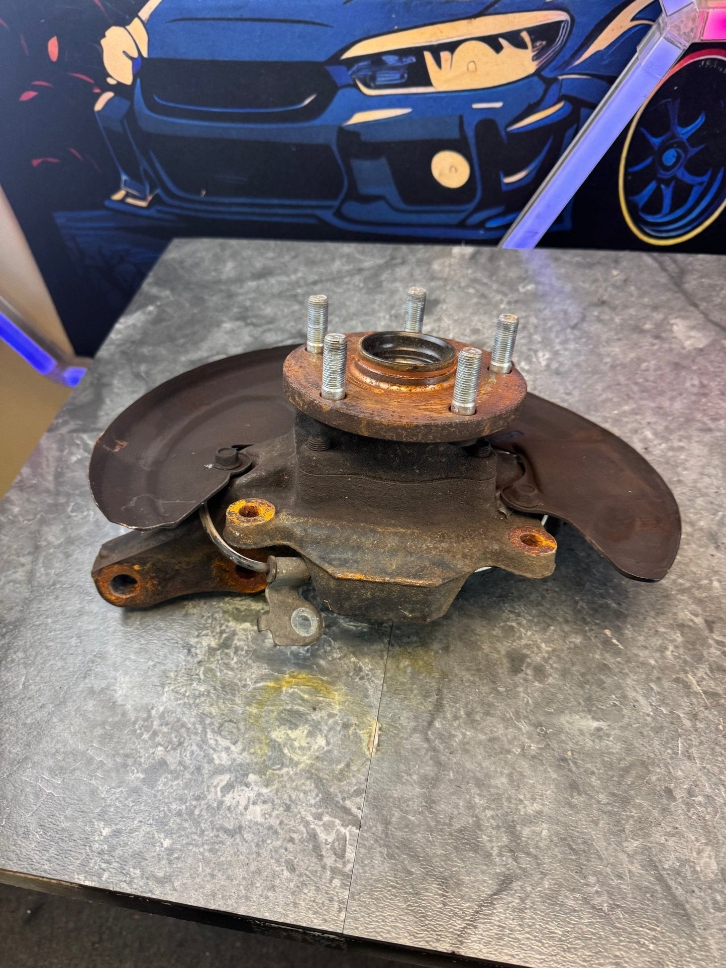 2008-2014 Subaru WRX STi OEM Front Knuckle Spindle Hub Assembly RH LH Pair