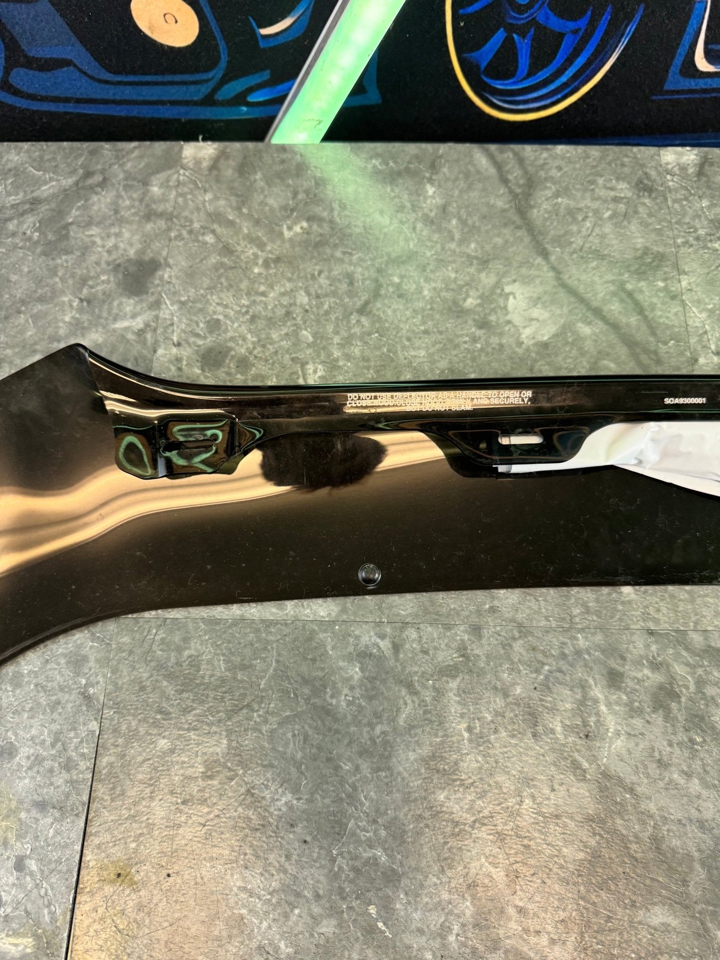 2004-2005 Subaru WRX STi OEM Acrylic Hood Deflector Bug Shield Trim Assembly