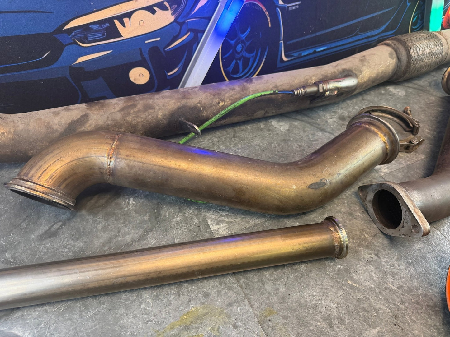 ETS Rotated Turbo Kit 08-14 15 -21 Subaru STi EJ257 Up/Down Pipe, ETS Cold Air Intake