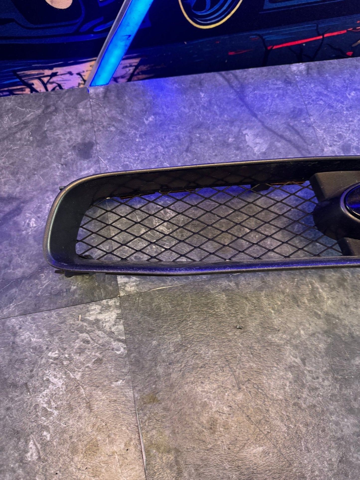 2004-2005 Subaru Impreza WRX STi OEM Front Grille Assembly With PUNISHER Decal