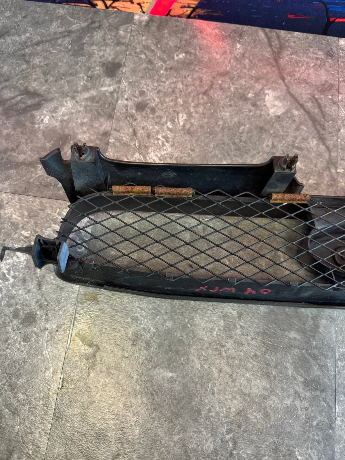 2004-2005 Subaru Impreza WRX STi OEM Front Grille Assembly With PUNISHER Decal