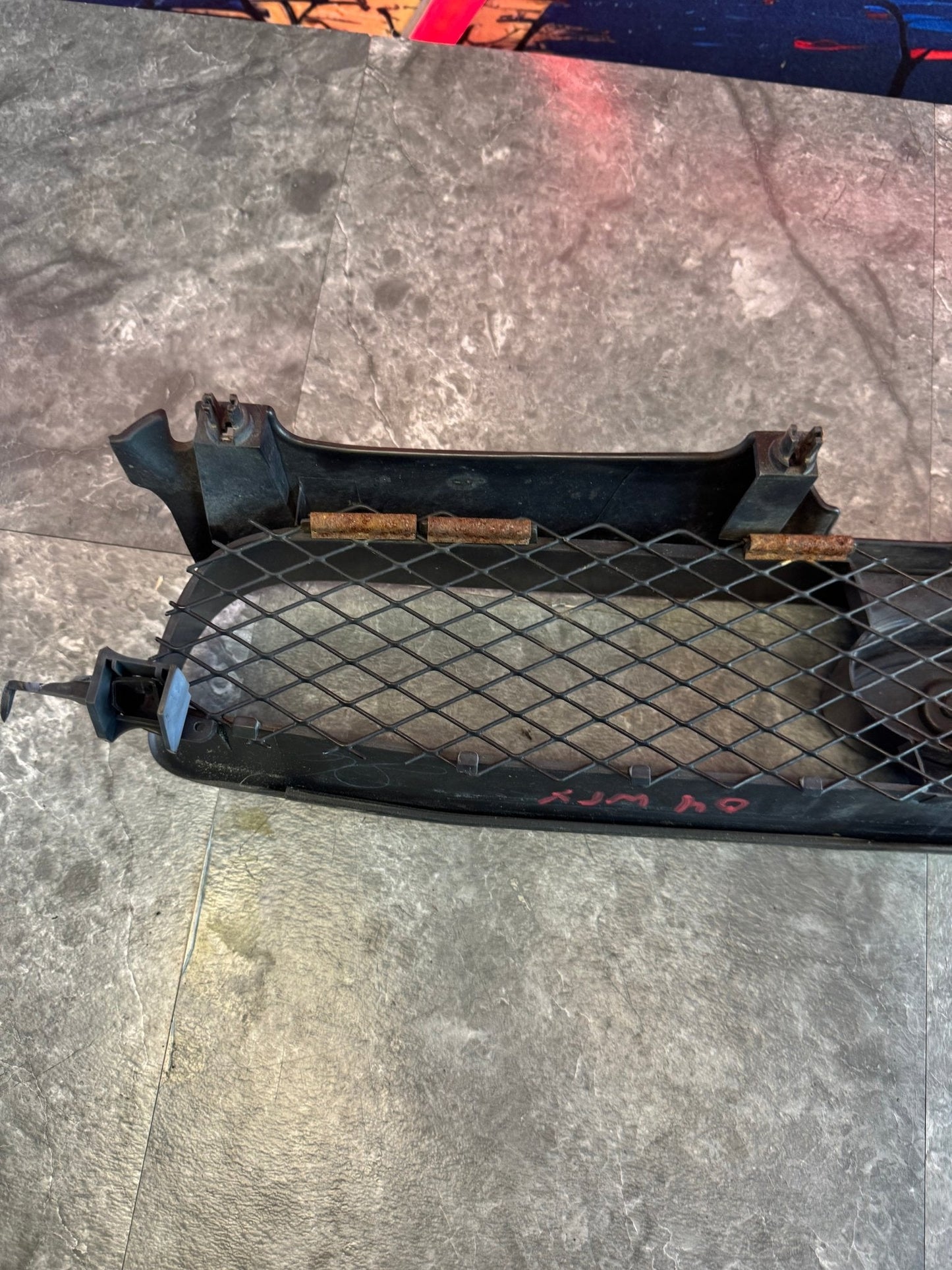 2004-2005 Subaru Impreza WRX STi OEM Front Grille Assembly With PUNISHER Decal