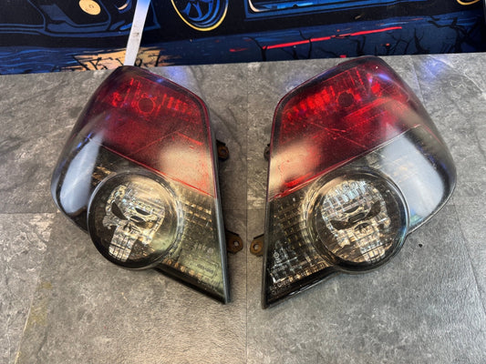 2004-2005 Subaru WRX Hatchback OEM Tail Light Assembly Punisher Skull Tinted Pair