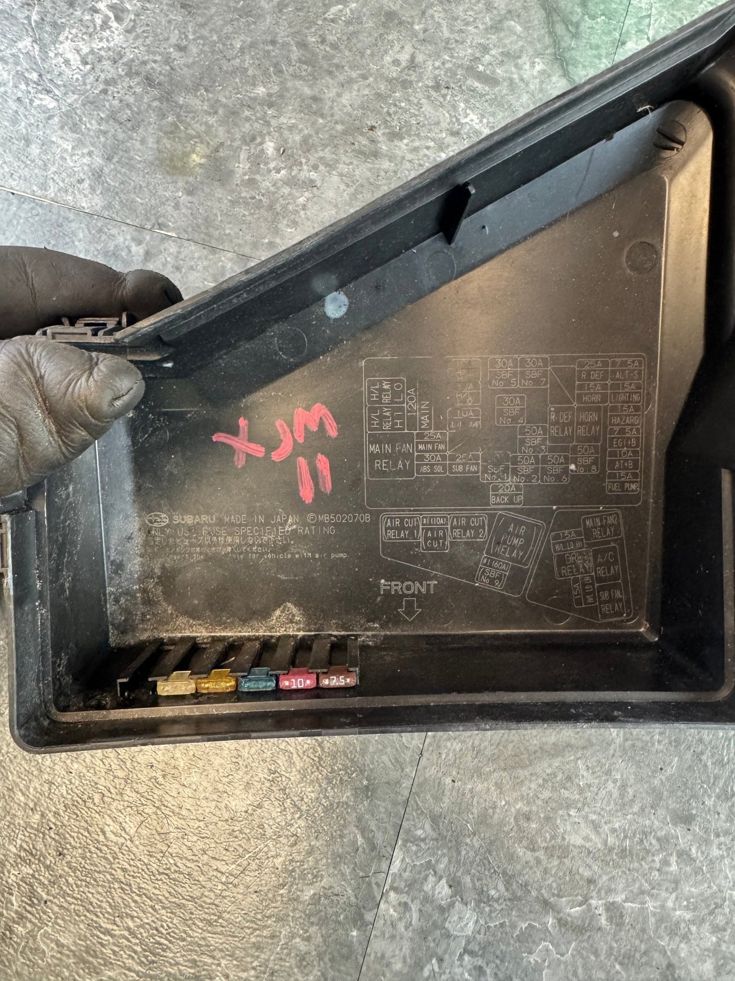 2008-2014 Subaru WRX STi OEM Engine Bay Fuse Box Cover