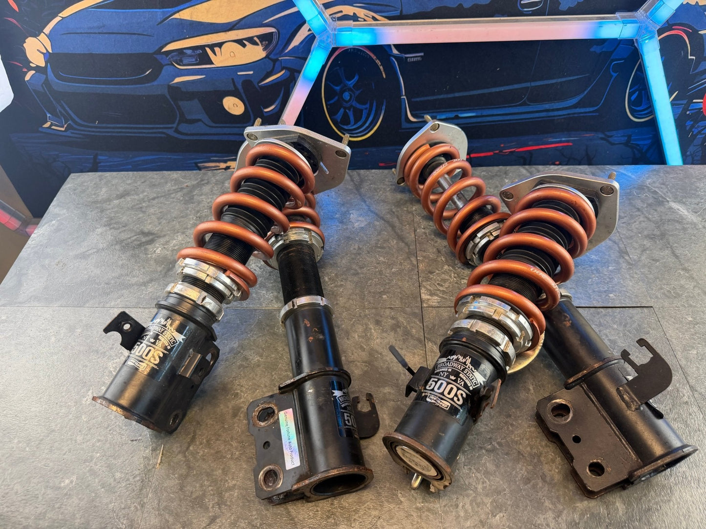 Fortune Auto 500 Broadway Static Suspension 500s Custom Coilovers 05-07 Subaru