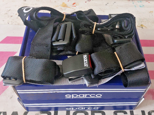 Sparco Street 2 In. 4-point Harness 04604-bv1nr X2 Set