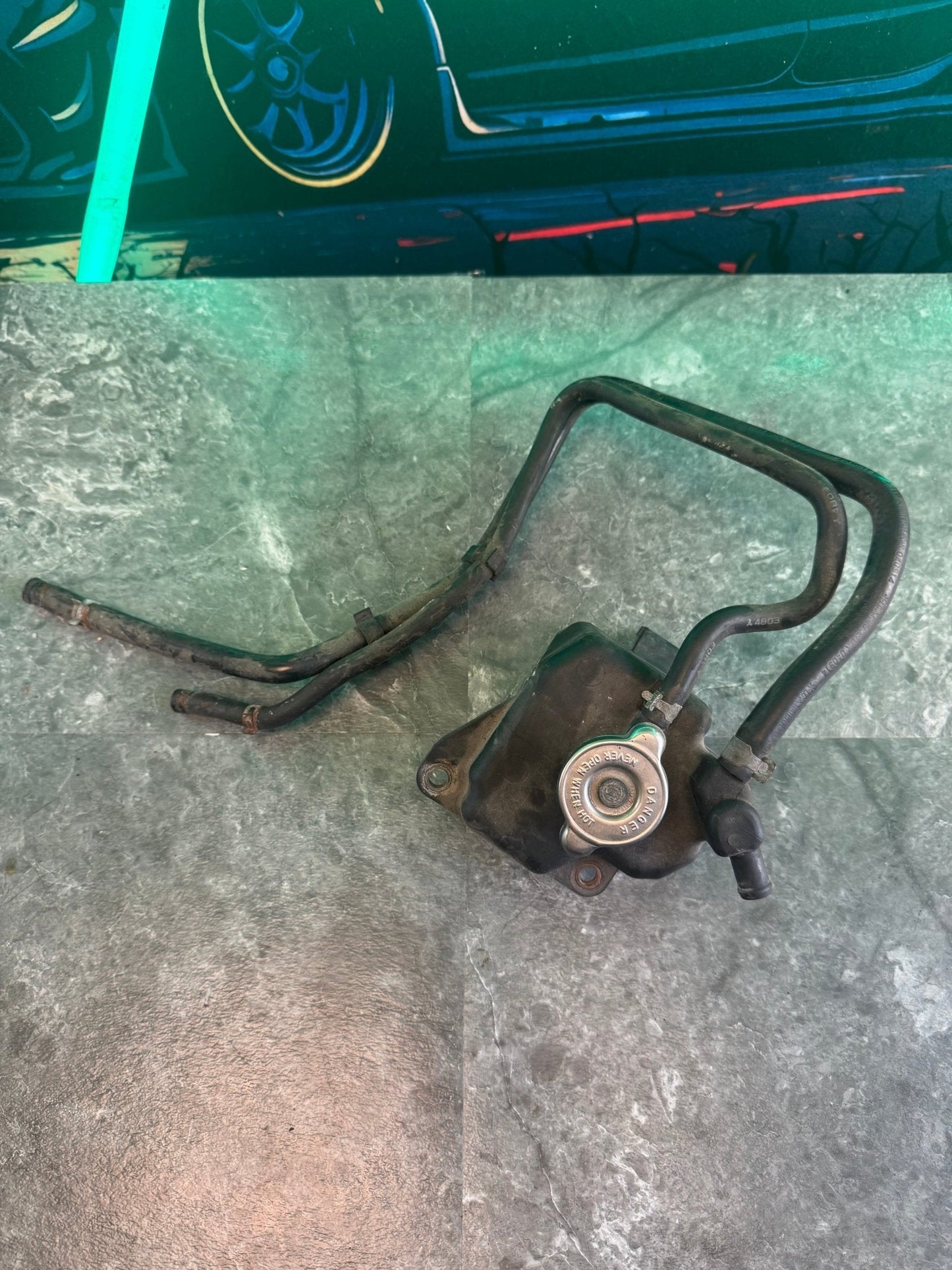 2002-2007 Subaru Impreza WRX STi OEM Coolant Reservoir Expansion Tank With Hoses