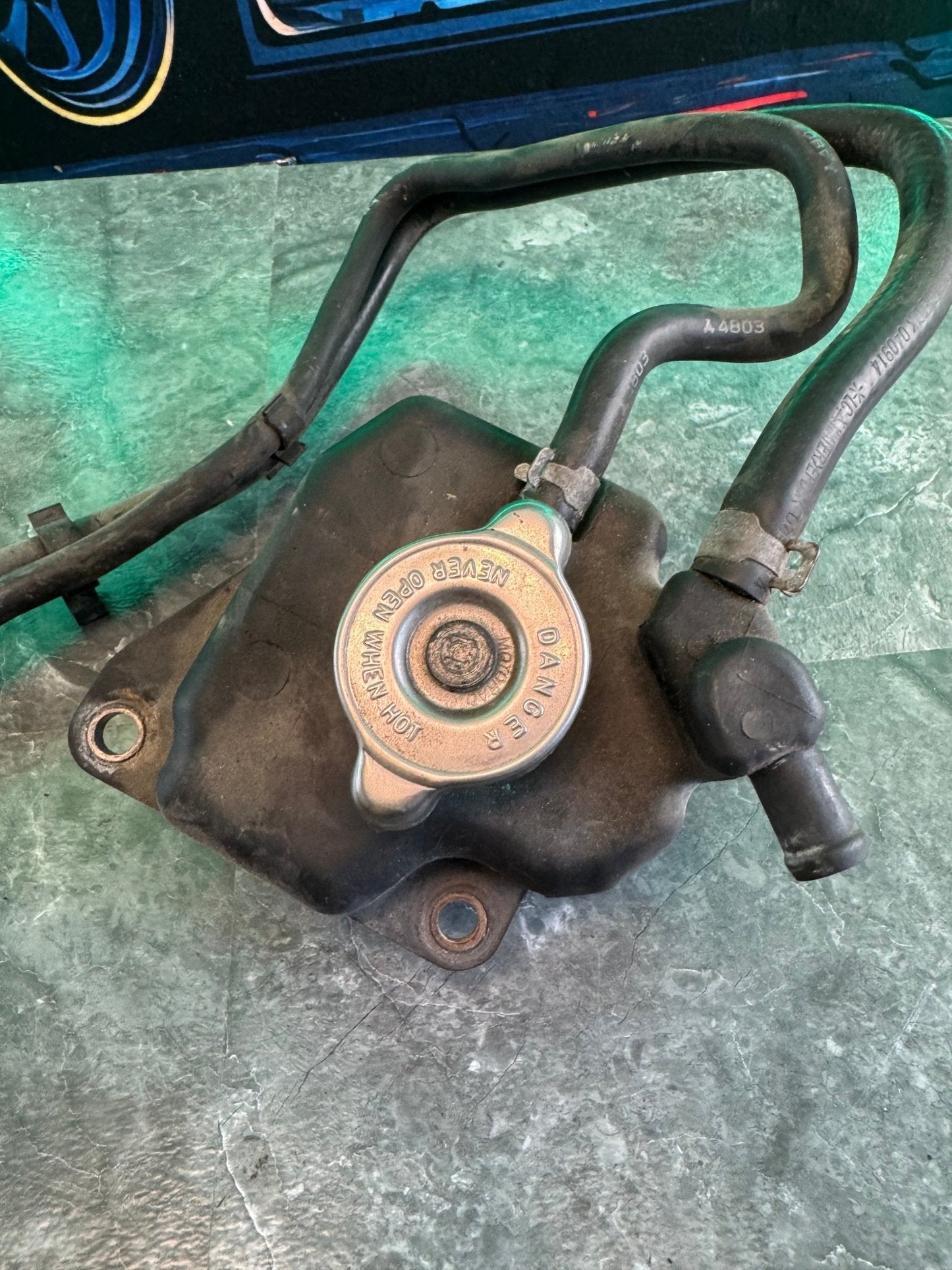 2002-2007 Subaru Impreza WRX STi OEM Coolant Reservoir Expansion Tank With Hoses