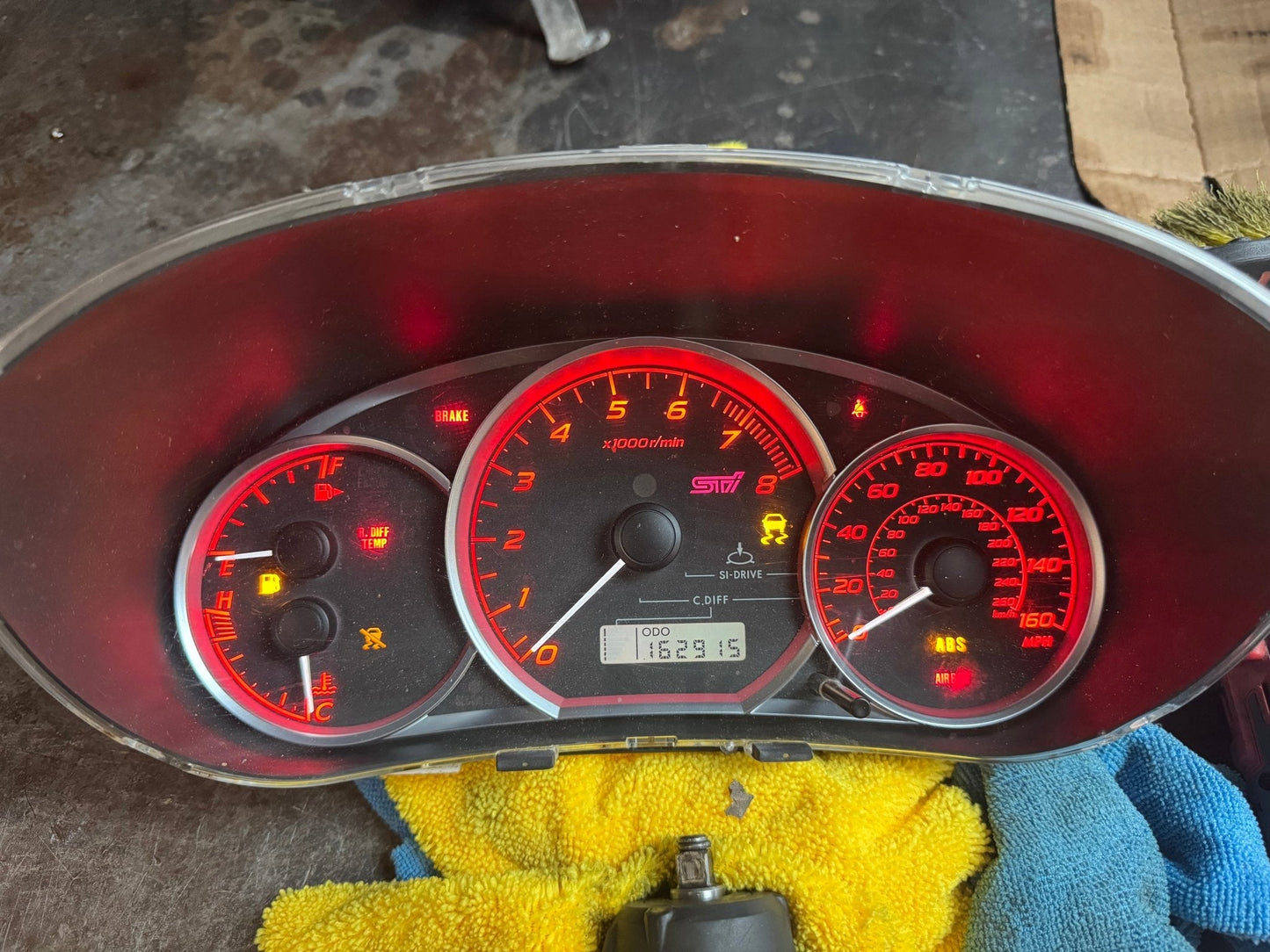 2008-2014 Subaru STi OEM Instrument Gauge Cluster Tested 162k