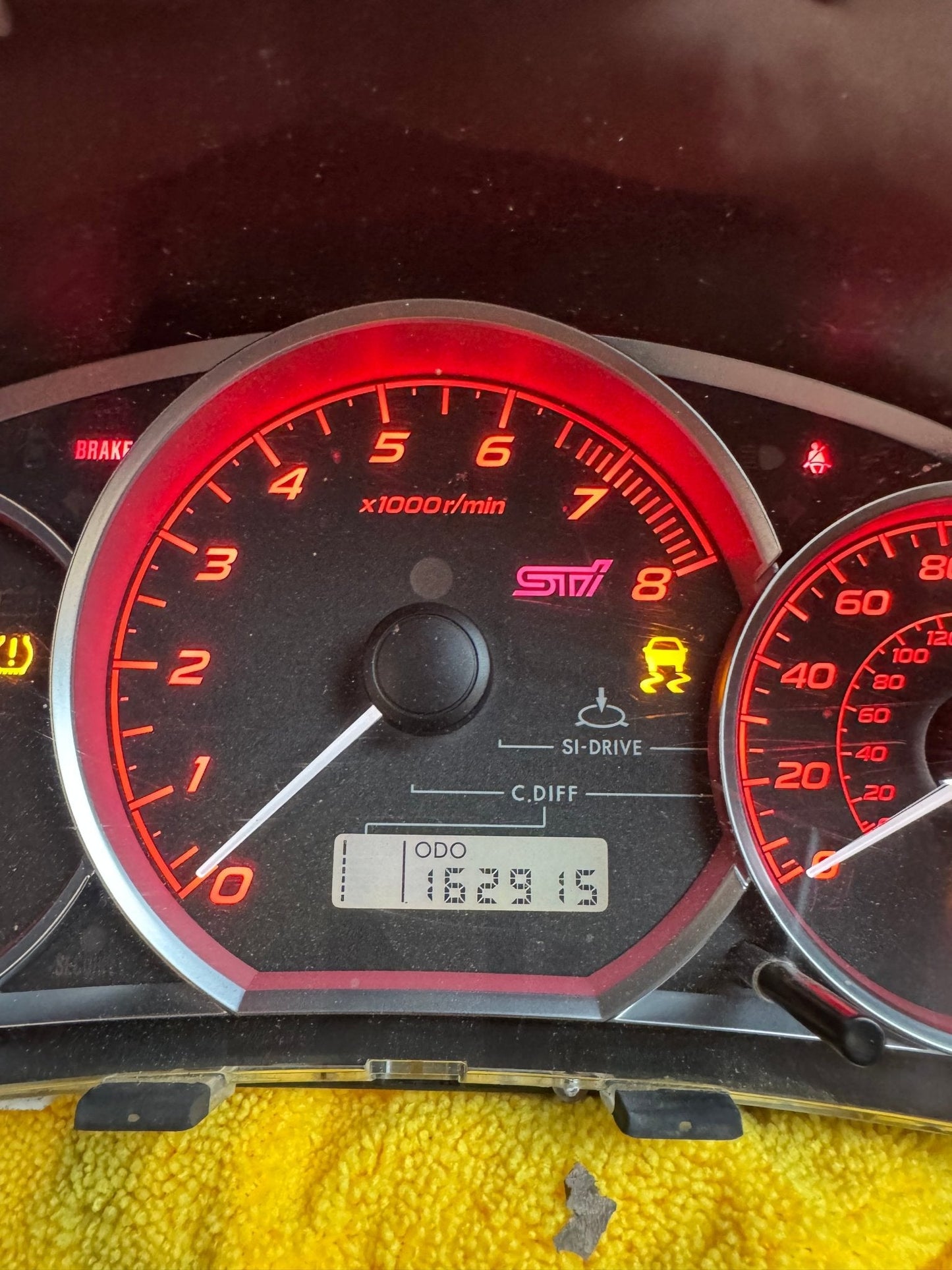 2008-2014 Subaru STi OEM Instrument Gauge Cluster Tested 162k