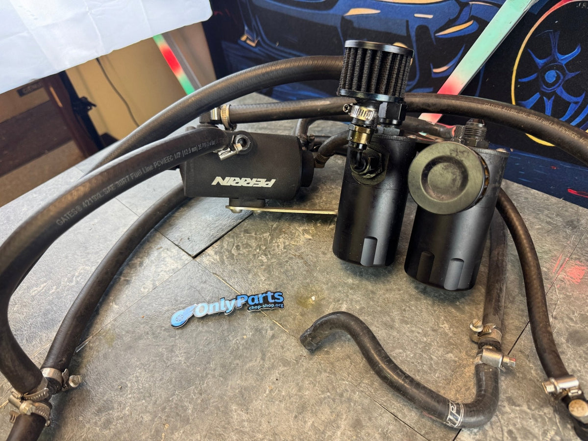 2004-2021 Subaru WRX STi Perrin AOS And Radium Dual Catch Can Setup Kit