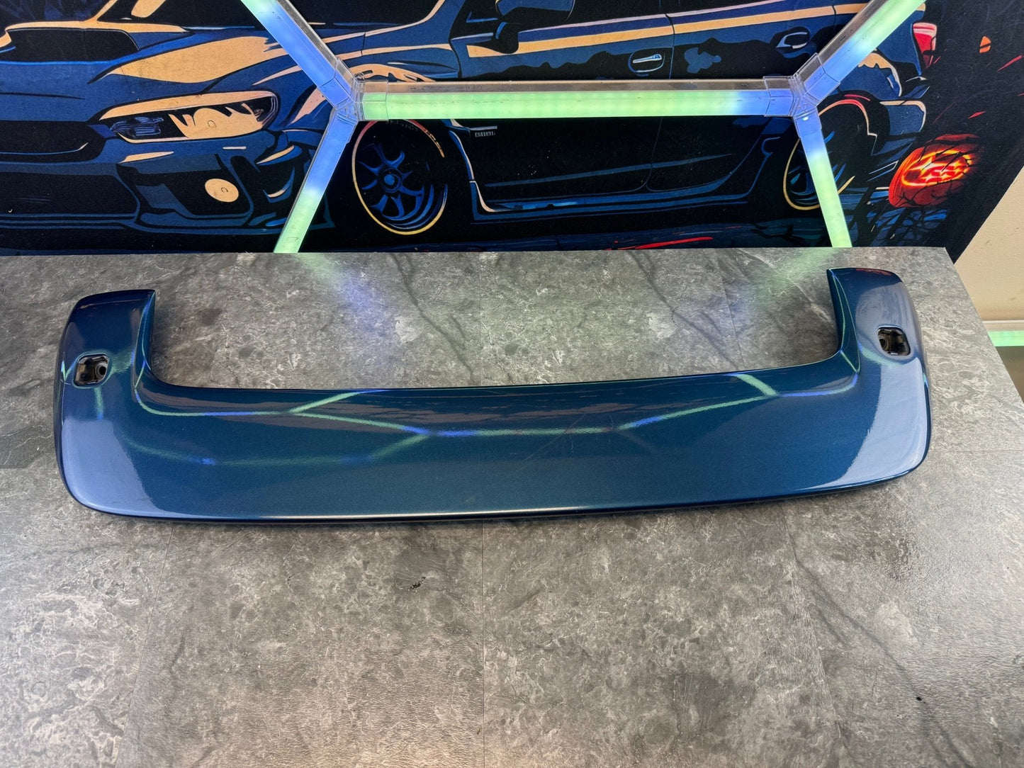 2002-2007 Subaru WRX OEM Wagon Spoiler Wing Assembly Custom Painted (Strut Wall)