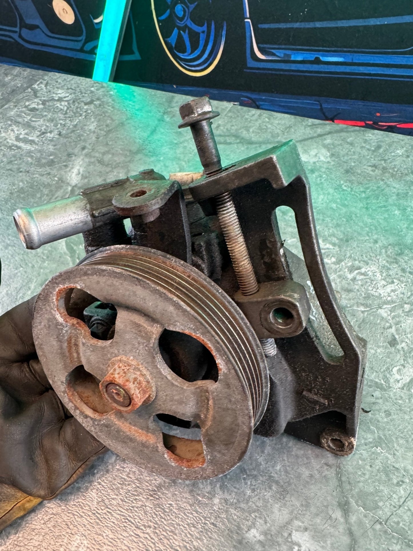 2004-2007 Subaru Impreza WRX STi OEM Power Steering Pump Mount