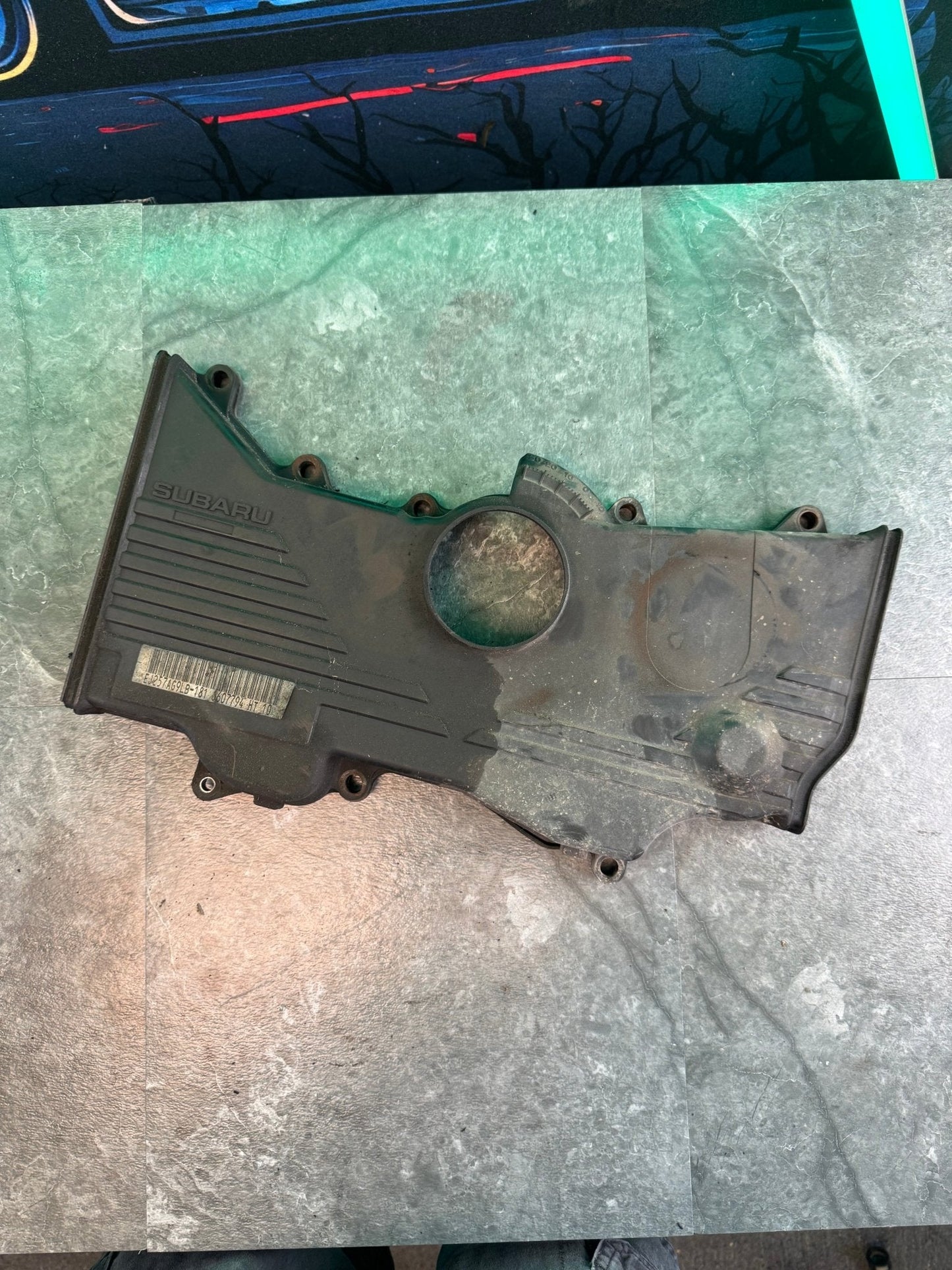 2002-2021 Subaru WRX STi OEM Center Engine Timing Cover Front Cover Belt