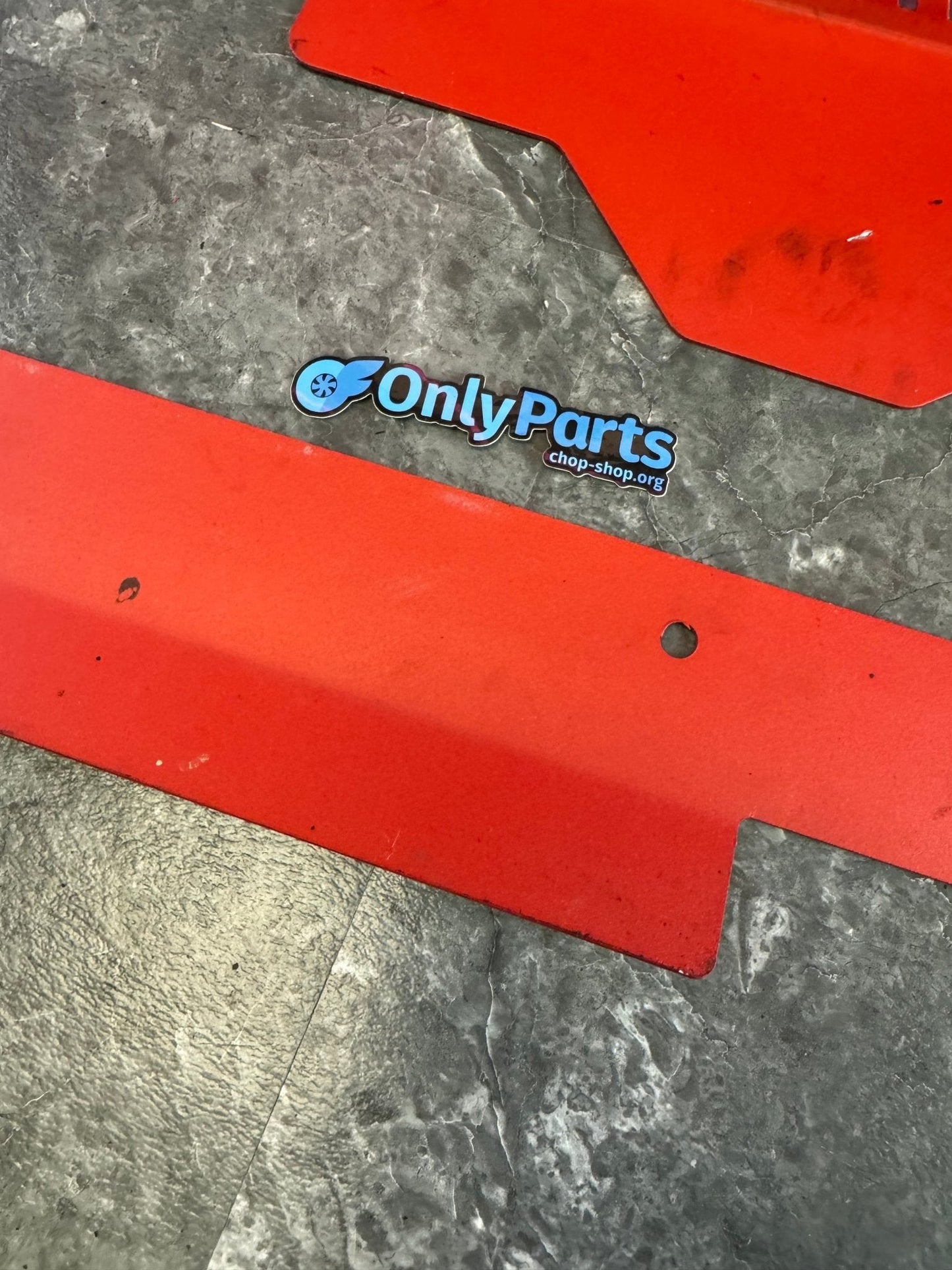2002-2007 WRX / 2004-2007 STi Radiator Shroud And Alternator Belt Cover Kit Pair RED