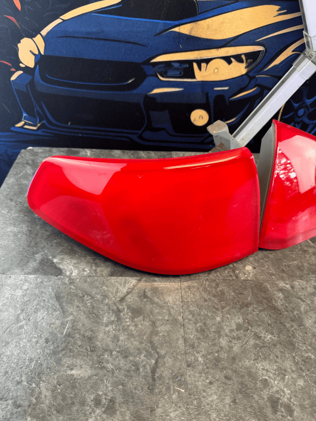 2008-2014 Subaru WRX STi Hatch Wagon Tail Light Assembly Set Custom Sprayed