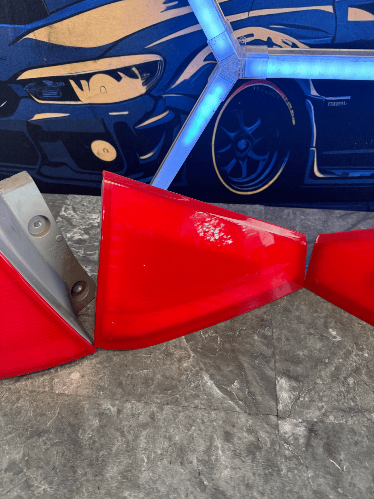2008-2014 Subaru WRX STi Hatch Wagon Tail Light Assembly Set Custom Sprayed