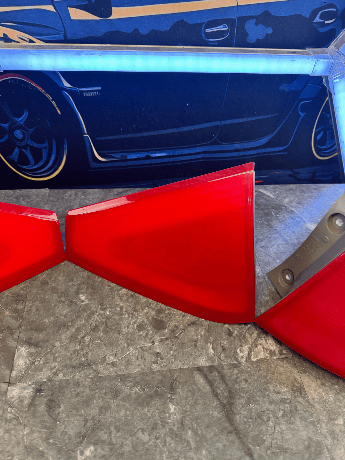 2008-2014 Subaru WRX STi Hatch Wagon Tail Light Assembly Set Custom Sprayed