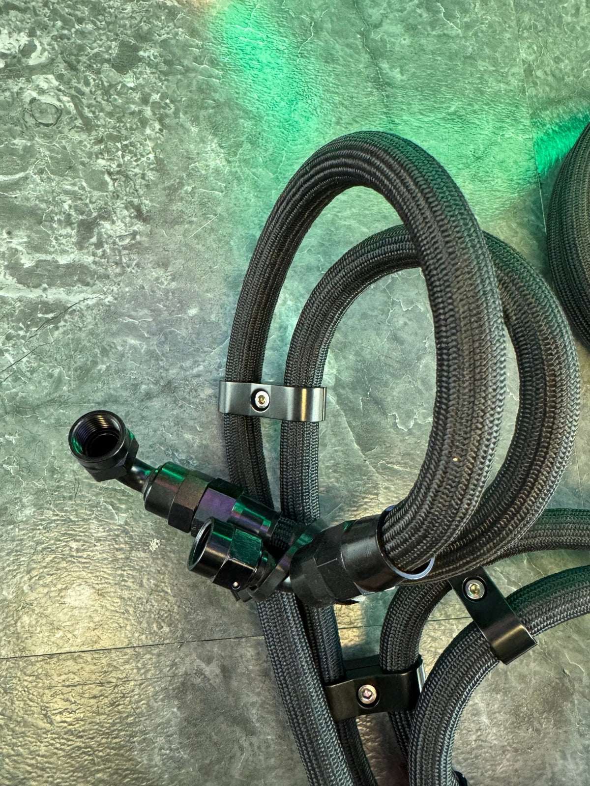 2015-2021 Subaru STi Under Car Shielded Fuel Lines Used With Surge Tank