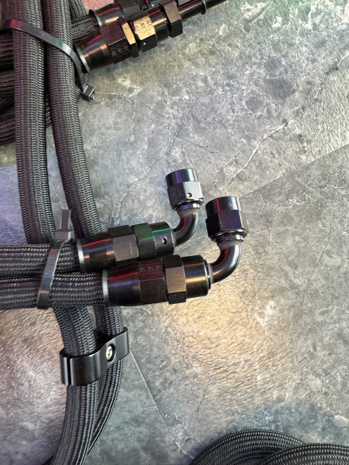 2015-2021 Subaru STi Under Car Shielded Fuel Lines Used With Surge Tank
