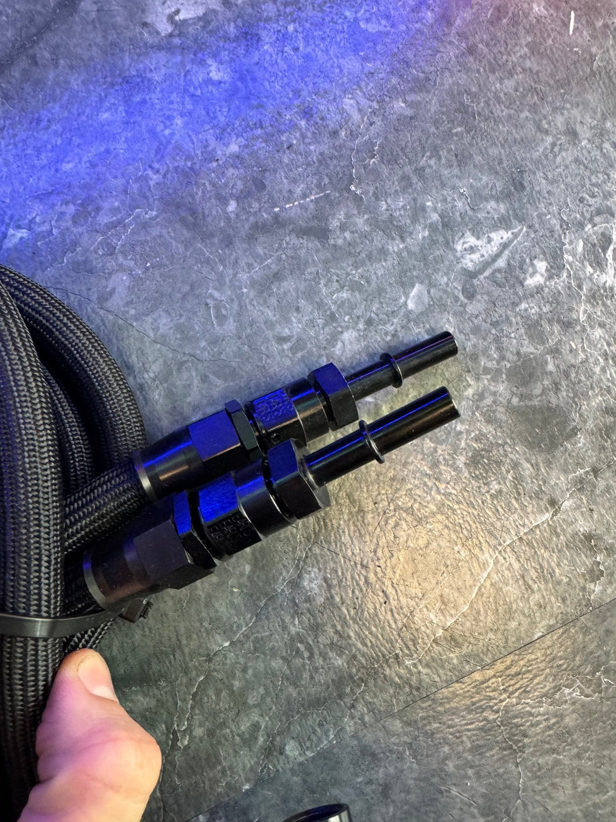 2015-2021 Subaru STi Under Car Shielded Fuel Lines Used With Surge Tank