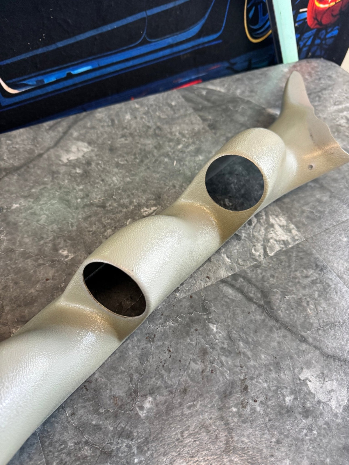 2002-2007 Subaru Impreza WRX STi A-Pillar Triple Gauge Pod LH Pillar Trim Tan