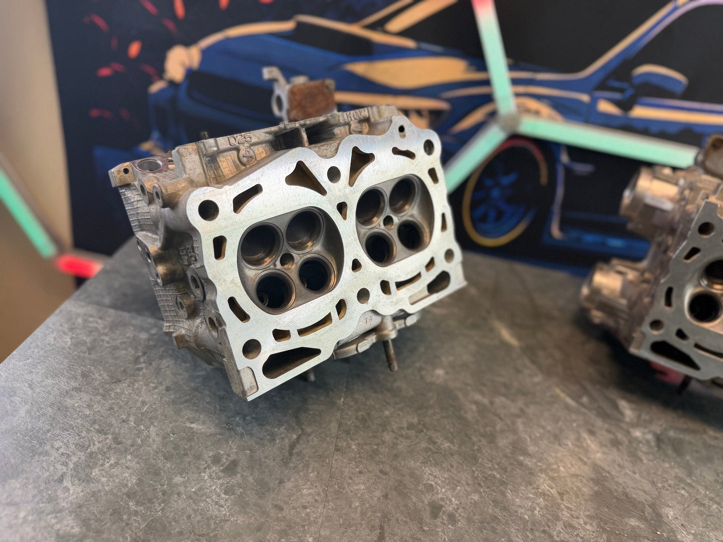 D25 Subaru wrx & STi single avcs SAVCS cylinder heads BLANKS cases empty head 1/2” drilled outfront Motorsports