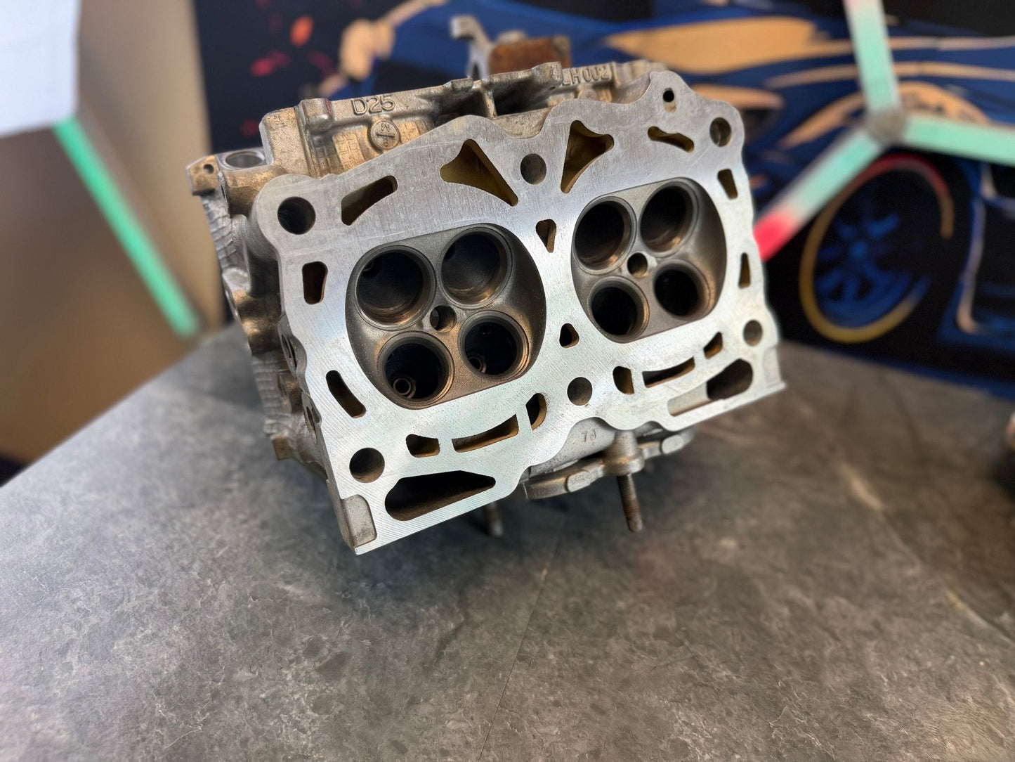 D25 Subaru wrx & STi single avcs SAVCS cylinder heads BLANKS cases empty head 1/2” drilled outfront Motorsports