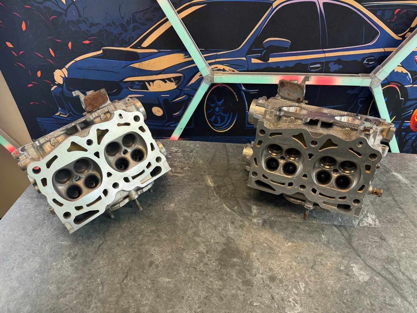 D25 Subaru wrx & STi single avcs SAVCS cylinder heads BLANKS cases empty head 1/2” drilled outfront Motorsports