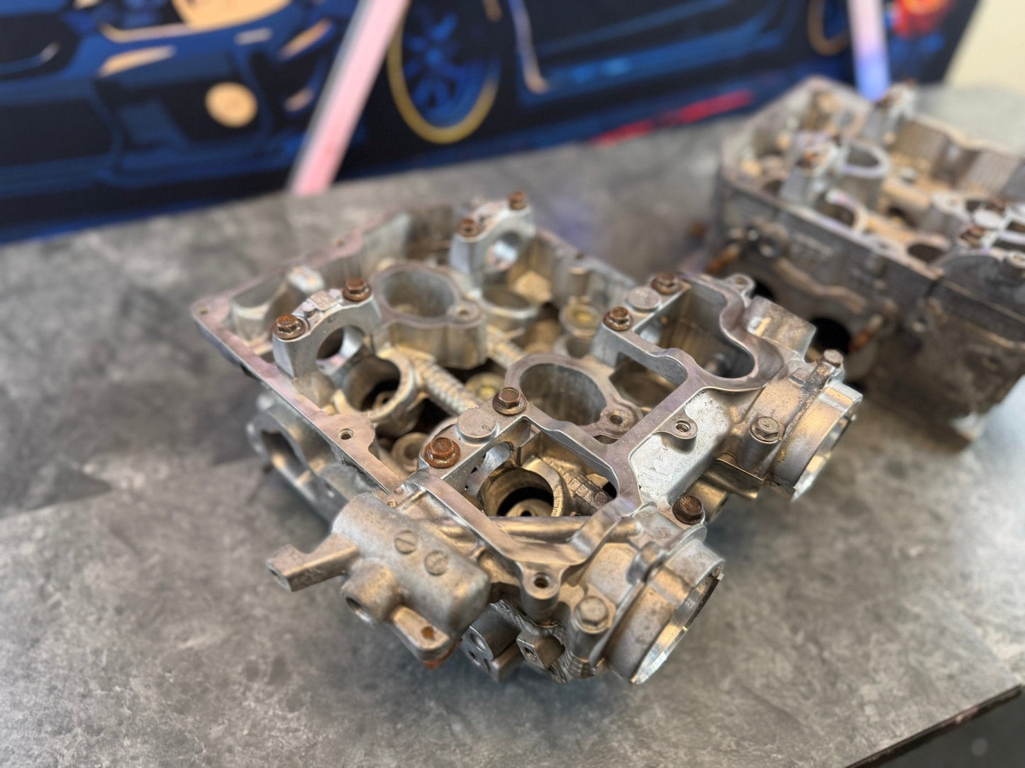 D25 Subaru wrx & STi single avcs SAVCS cylinder heads BLANKS cases empty head 1/2” drilled outfront Motorsports
