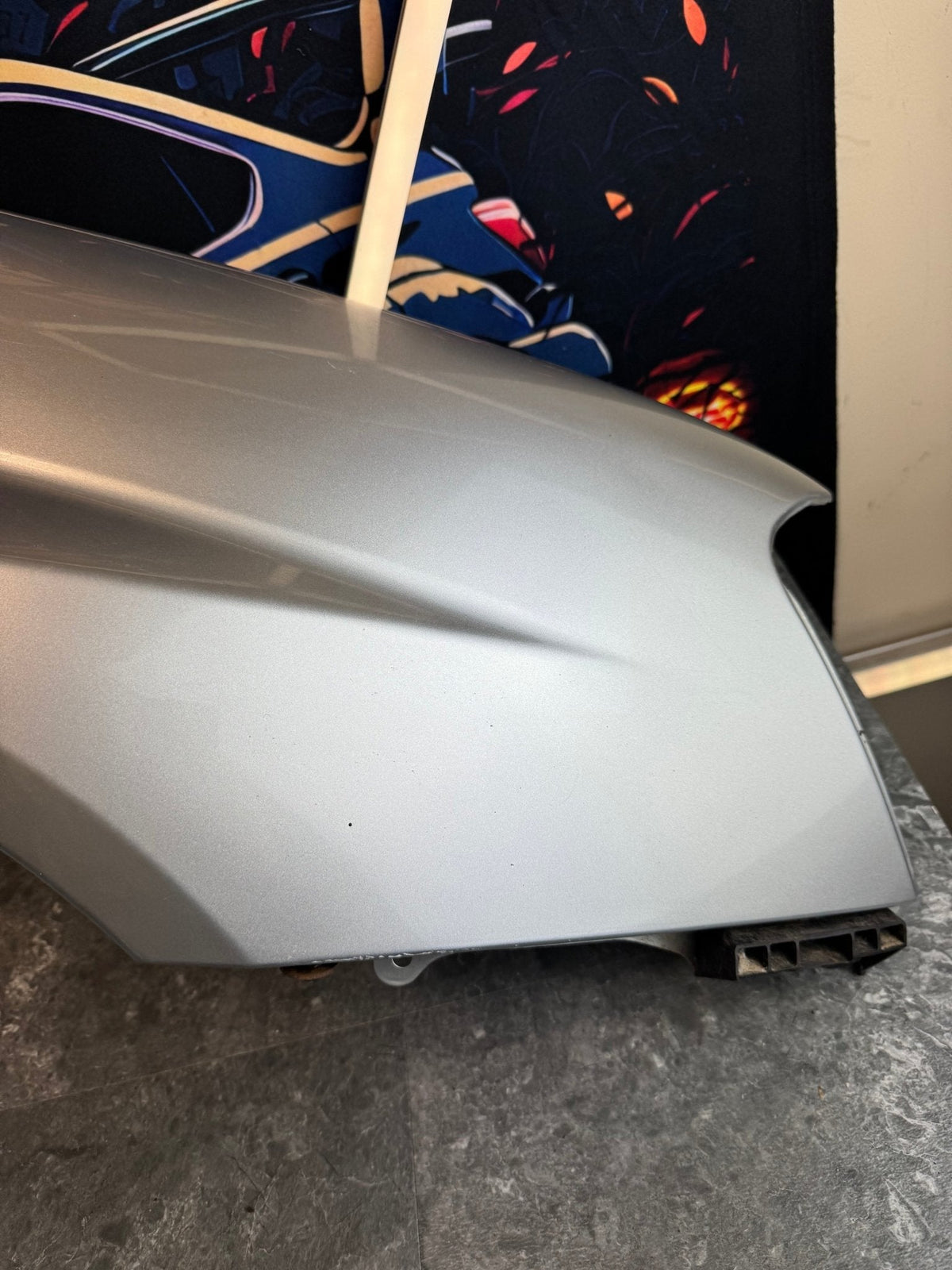 2004-2005 Subaru WRX STi PSM Platinum Silver Metallic OEM Passenger Side Fender