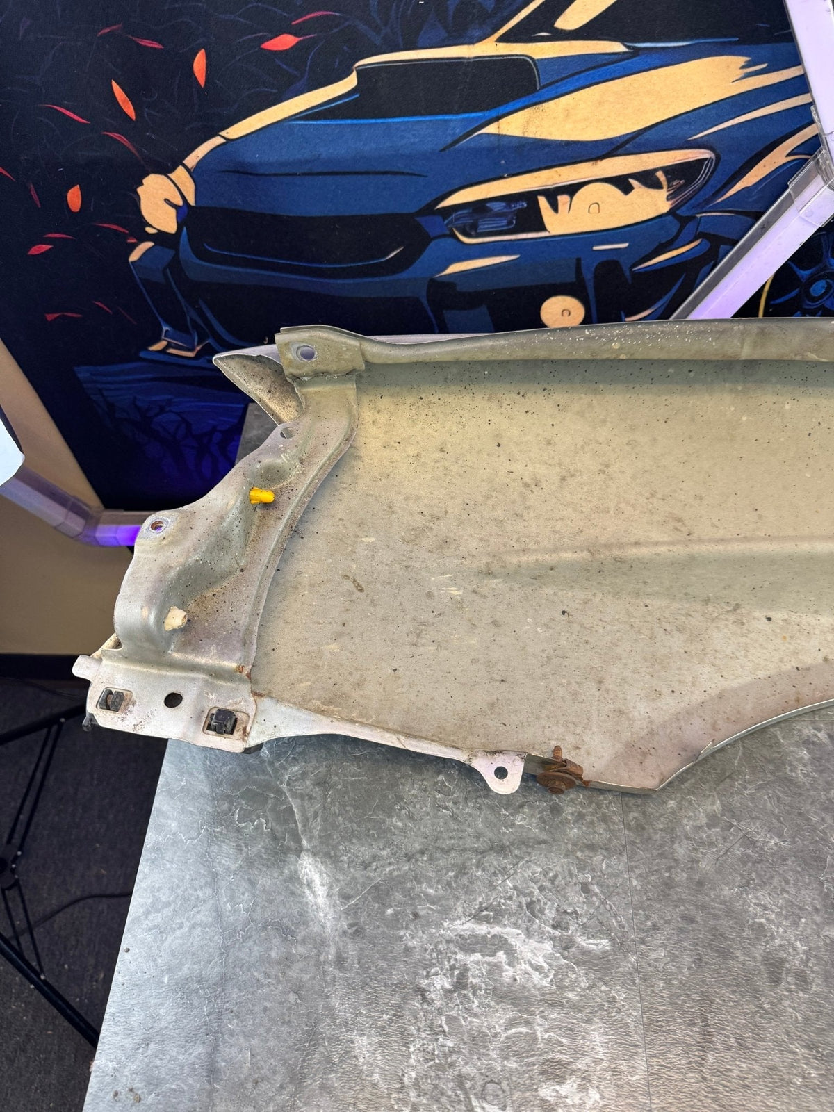 2004-2005 Subaru WRX STi PSM Platinum Silver Metallic OEM Passenger Side Fender