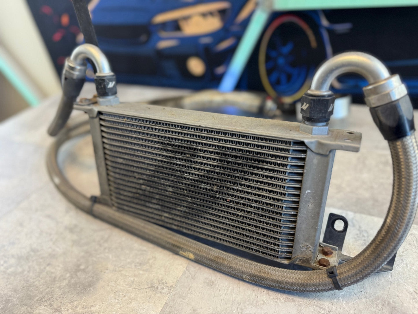 MISHIMOTO Oil Cooler Kit 2008 - 2021 Subaru STi EJ257 Lines Brackets Core Adapter