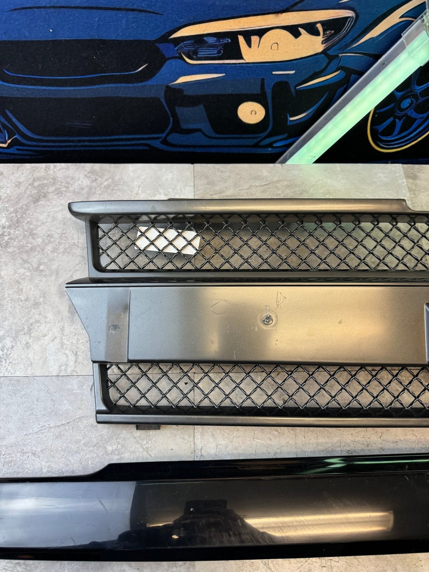 2002-2009 Chevrolet Trailblazer Aftermarket Front Grille Assembly Kit (Strut Wall)