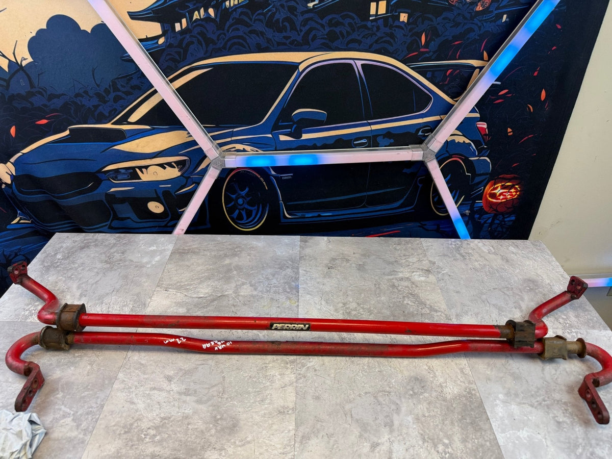 PERRIN front & rear sway bars 22 mm 3 & 2 way adjustable suspension Subaru WRX