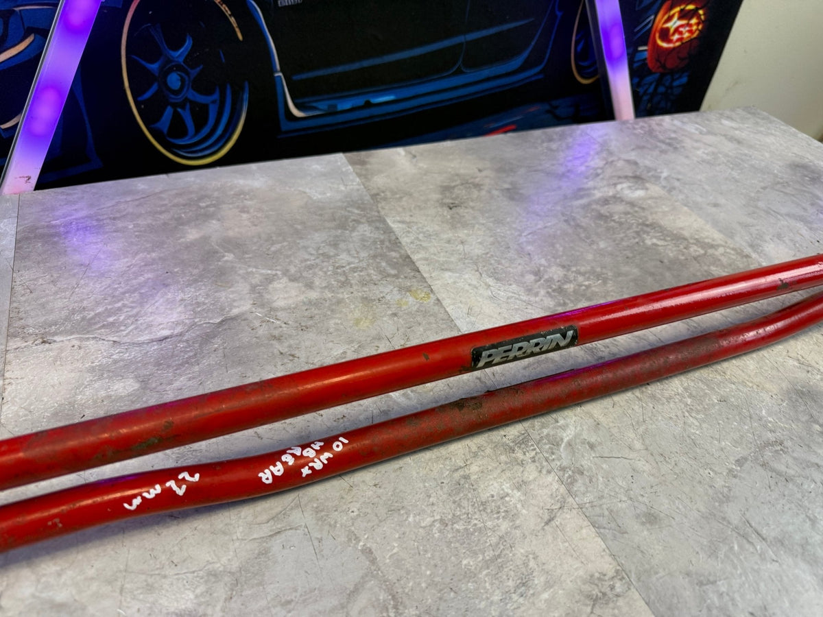 PERRIN front & rear sway bars 22 mm 3 & 2 way adjustable suspension Subaru WRX
