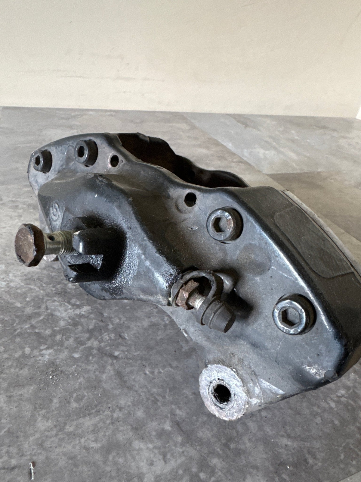 2008-2017 Subaru WRX STi Driver OEM REAR Brembo Brake Caliper Black Single