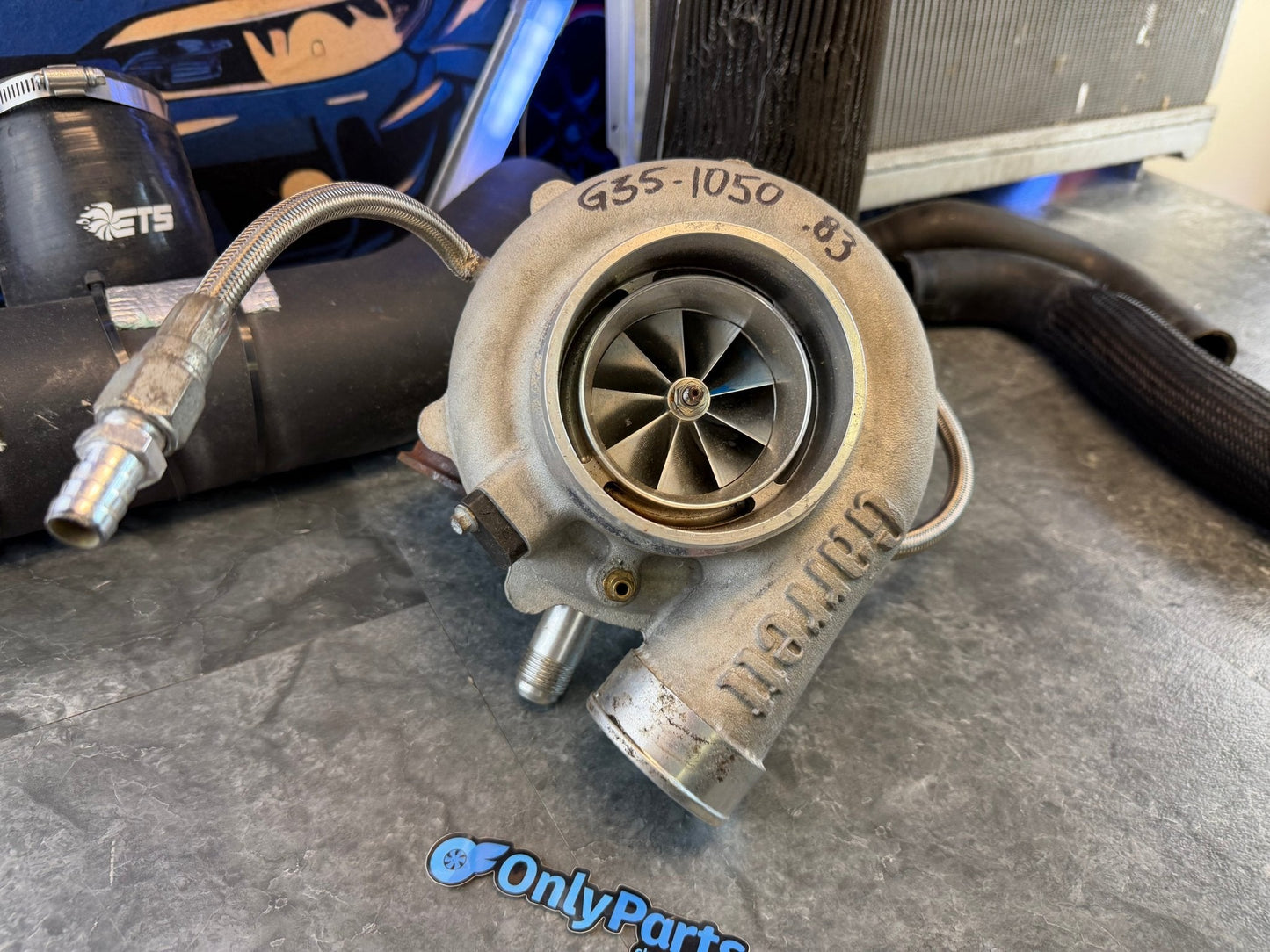 GARRETT “ 1050 “ G35-1050 GTX 3584 RS turbo Subaru STi & wrx 1000 + hp ball bearing billet