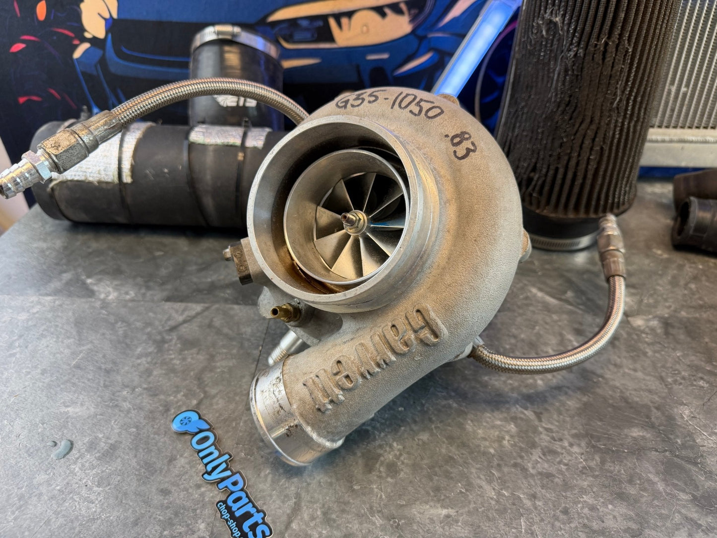 GARRETT “ 1050 “ G35-1050 GTX 3584 RS turbo Subaru STi & wrx 1000 + hp ball bearing billet