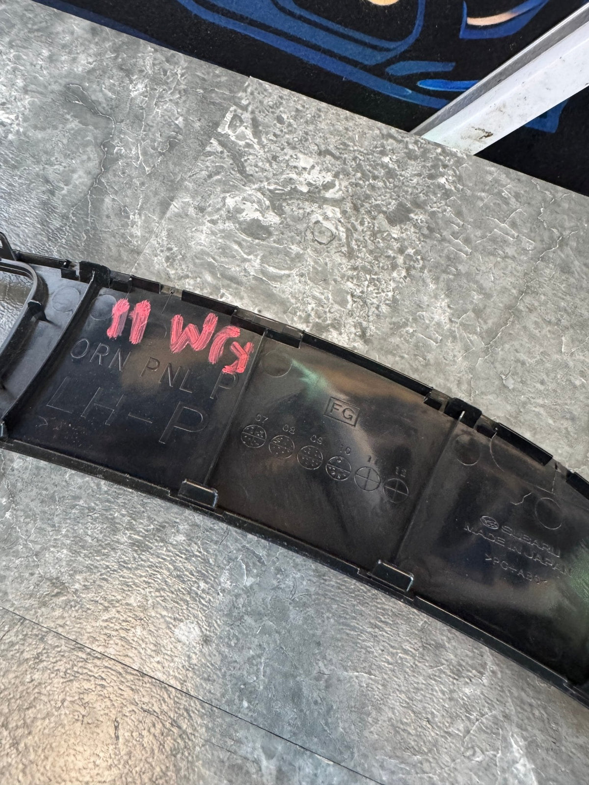 2008-2014 Subaru Impreza WRX STi OEM Dash Climate Control HVAC Trim Cover