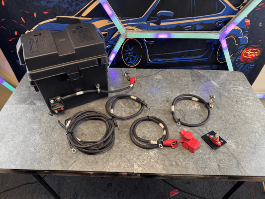 2004-2021 Subaru WRX STi iWire Battery Relocation Kit With Battery Box
