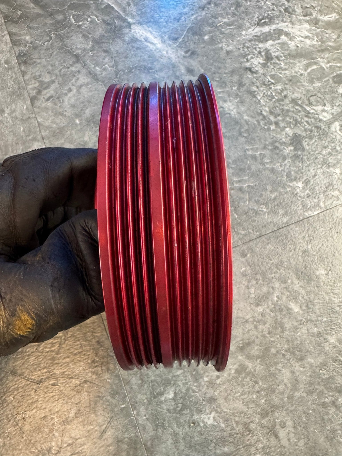 2004-2021 Subaru STi / 2002-2014 Subaru WRX Perrin Light Weight Crank Pulley Red