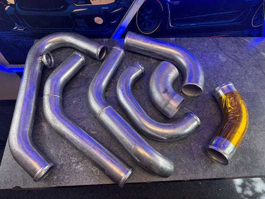 Automotive Intercooler Air Piping Kit Miscellaneous Pipes Varying Sizes 2.5-3.5 Inches