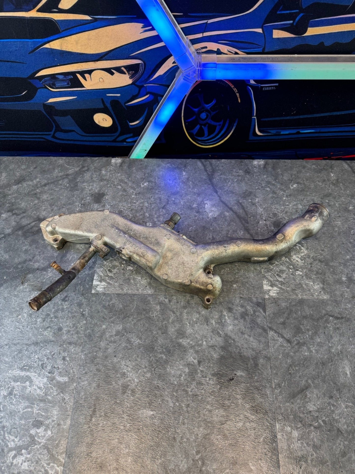 2002-2005 Subaru WRX STi Engine OEM Coolant Crossover Assembly Ej25 Ej20 /