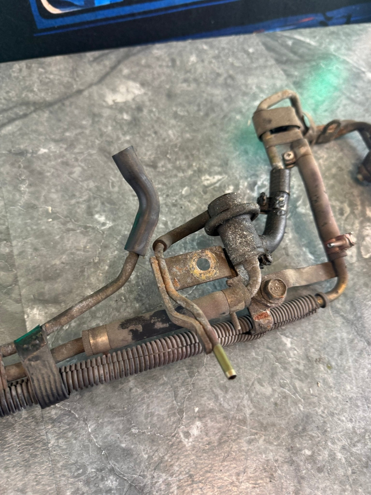 2004-2007 Subaru WRX STi OEM Under Manifold Fuel Lines Rails Side Feed Injectors