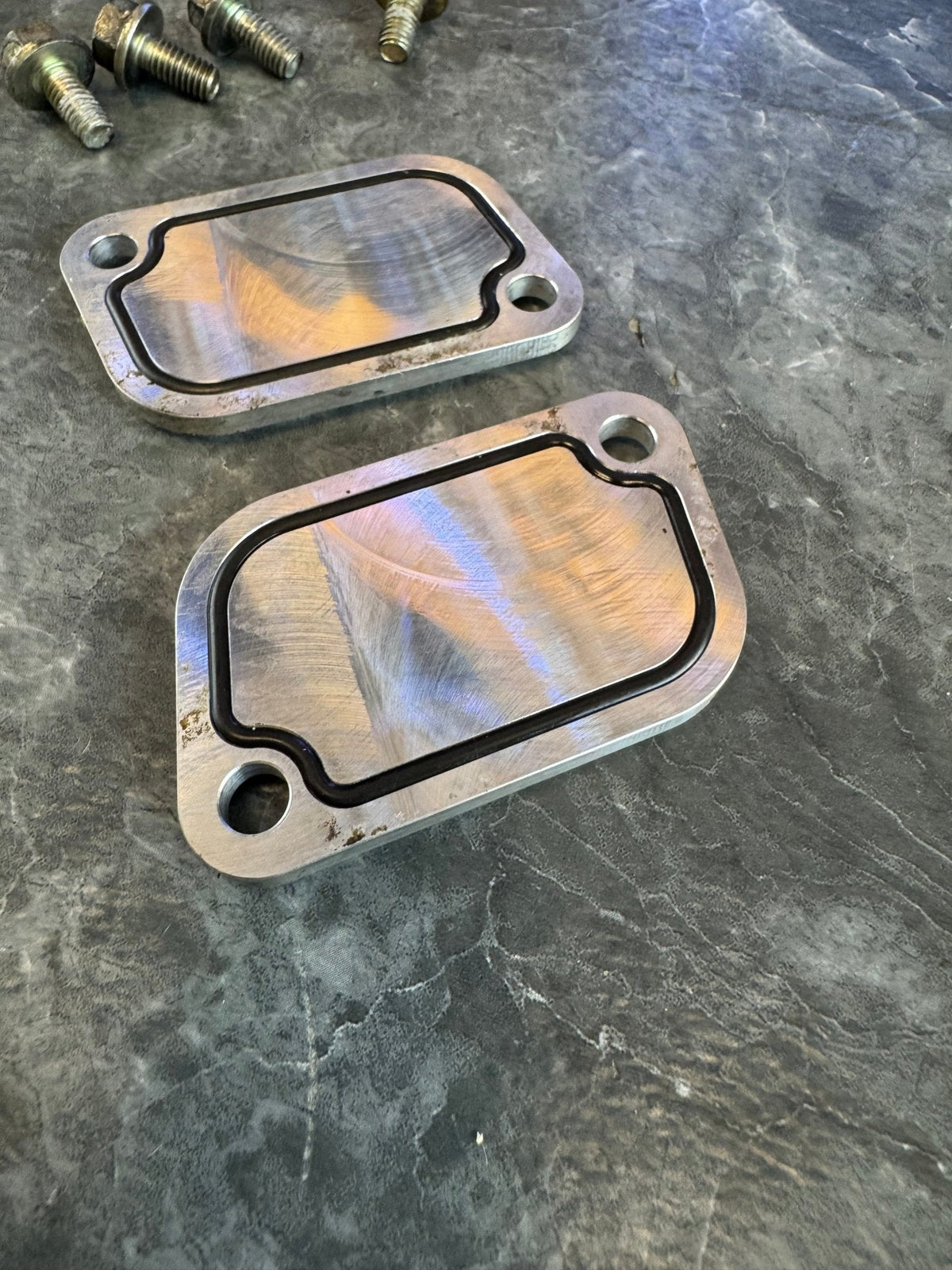 P&L Motorsports AVCS Solenoid Access Plates w/ Hardware Subaru EJ20 EJ25